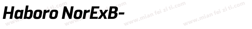 Haboro NorExB字体转换